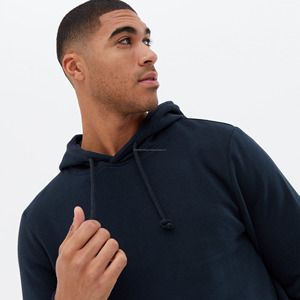 <b>Mens</b> Premium Cotton <b>Hoodie</b> Custom Logo Printed Solid Pattern Pullover Winter Thermal Heavyweight Unisex Streetwear Wholesale - Product Image 3