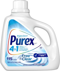 Purex ผงซักฟอกเหลว, ฟรีและชัดเจน, ออนซ์ของเหลว150, โหลด115 - Product Image 4
