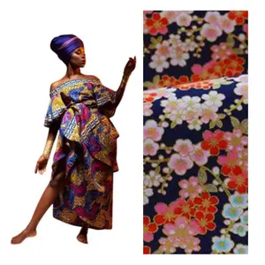 Echte Kwaliteit Togo Print Chitenge Batik Furoshiki Kitenge Afrika Robe Ankara Kant Stof Vrouw Holland Wax Geweven Jurken Bruiloften