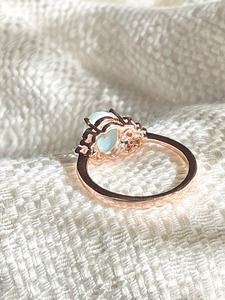 Anillo de Plata de Ley 925 Hecho a Mano con Larimar Azul y Baño de Oro Vintage de Mehrajudin Gems para Mujer, Regalo para Bodas y Ocasiones Especiales - Product Image 6