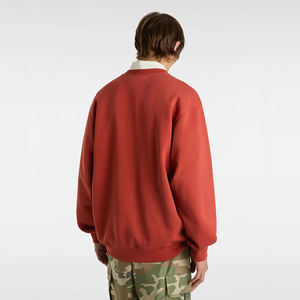 Qualité supérieure 100% coton sweat ras du cou en molleton personnalisé coupe ample taille unisexe manches côtelées logo OEM solide pour hommes - Product Image 2