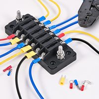 Kit de 280 Conectores de Cable Automotriz Aislados de Aleación de Aluminio con Acabado Brillante, Surtidos en Caja, para Crimpado de Anillos y Horquillas