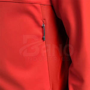 Veste coupe-vent d'hiver pour homme de qualité supérieure à prix de gros, respirante, logo frontal, polyester/nylon, service personnalisé OEM - Product Image 6
