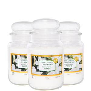 เทียนหอมกลิ่นมะลิชุดของขวัญ510g 3ขวดแก้วขนาดใหญ่คุณภาพพรีเมี่ยมสำหรับตกแต่งบ้านและผ่อนคลาย - Product Image 1