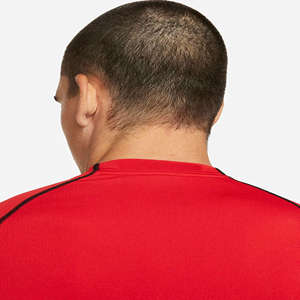 Évacuation de la sueur léger extensible 92% Polyester 8% Spandex rouge hommes coupe ajustée haut à manches longues avec respirabilité intégrée - Product Image 4