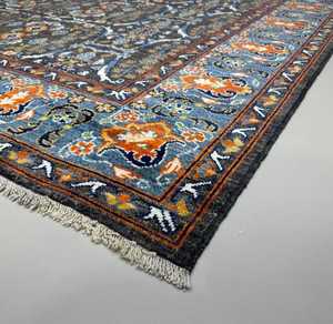 Tapis en laine oriental Oushak turc anatolien fait à la main 9 'x 12' ensembles personnalisables disponibles - Product Image 1
