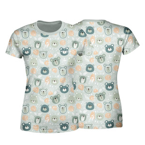 La última Camiseta deportiva de manga corta con cuello redondo OEM, camiseta de sublimación de poliéster con estampado de logotipo de gran tamaño para mujer, alta calidad. - Product Image 1