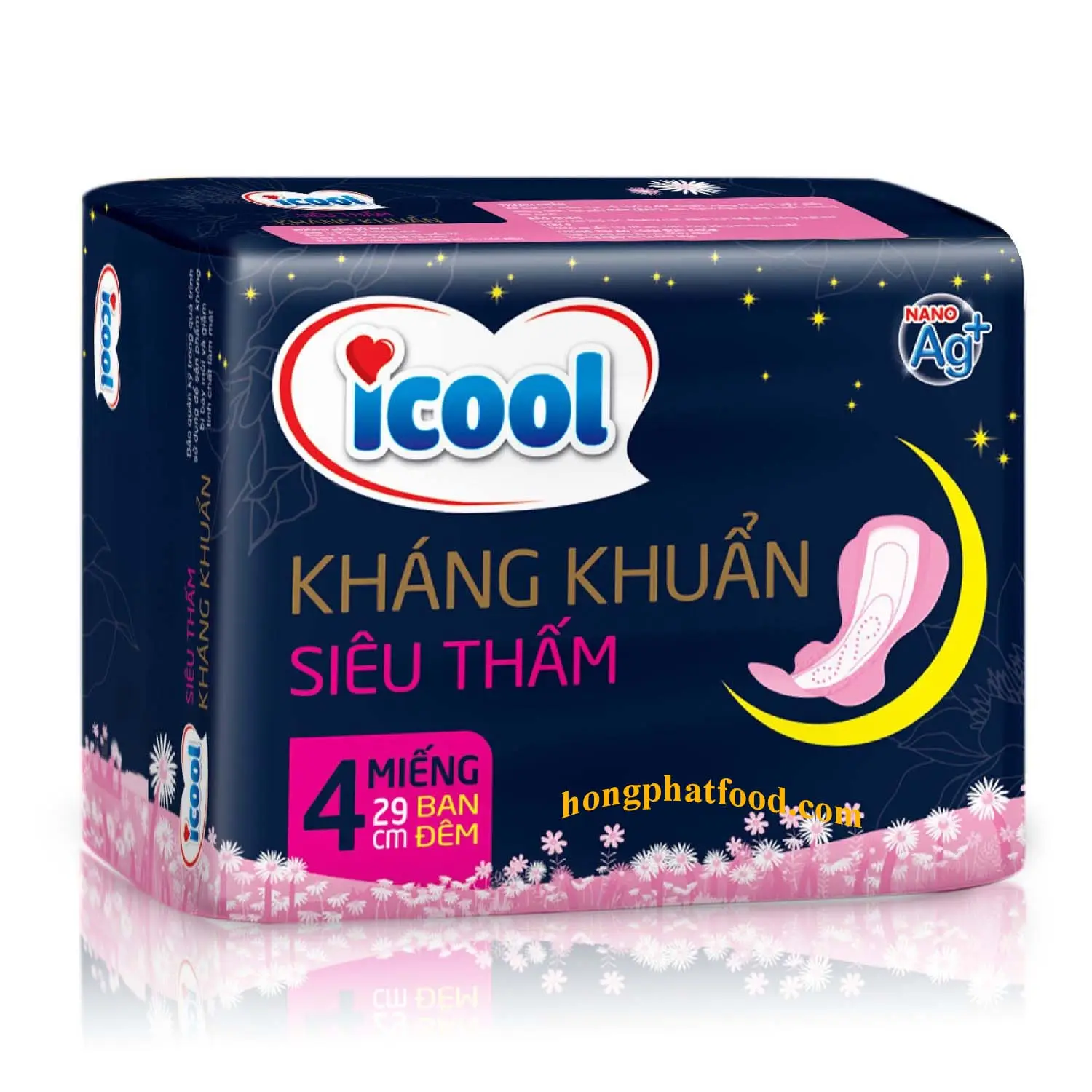 ขายร้อน Icool ผ้าอนามัยข้ามคืนสําหรับผู้หญิง 29 ซม.Leak-ฟรีดูดซับผ้าอนามัยผู้หญิงระบายอากาศได้ในเวลากลางคืนเวียดนาม