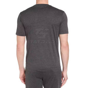 T-shirts pour hommes en coton 100% uni teint en fil, col rond, de haute qualité, vêtements de sport, coupe régulière, manches courtes, respirant, séchage rapide - Product Image 5