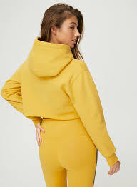 Women's Stylish 2-Color Cropped Hoodie Set Short <b>Crop</b> <b>Top</b> and Bottom Design Above Knee Length - Product Image 4