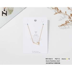 Pendentif du zodiaque Taureau plaqué or en acier inoxydable, collier minimaliste unisexe pour un usage quotidien - Product Image 3