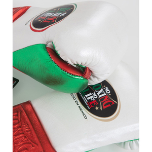Guantes de boxeo tricolor sin boxeo sin vida hechos a medida de alta calidad con cordones guantes de entrenamiento de lucha de boxeo profesional para adultos - Product Image 4