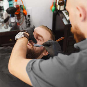 Maquinillas de afeitar para hombre de garganta cortada para salones de barbería y uso doméstico Maquinillas de afeitar de acero inoxidable con mango de madera - Product Image 5