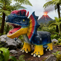 Train animatronique de dinosaures électriques pour grands centres commerciaux parc intérieur à motifs de dinosaures