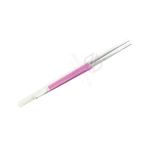 Pince à micro-manipulation droite Debekay, revêtement rose, acier inoxydable, outil de précision pour dissection, style allemand, certifiée CE - Product Image 5