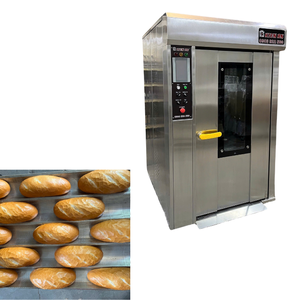 Easy to Use Industrial Bread Oven 16 Trays Custom Logo Stainless Steel <b>Rotary</b> Oven 1100kg Kien an Vietnam Manufacturer - Product Image 1