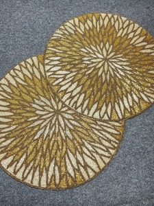 Luxury Eco-Friendly <b>Placemat</b> and Pads with Embroidery Design <b>for</b> Home Wedding Party <b>Table</b> Decor - Product Image 6