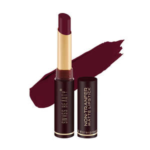Brillo Labial y Lápiz Labial 2 en 1 Mate Sin Transferencia - Maquillaje de Belleza Orgánico Halal Hidratante - Product Image 4