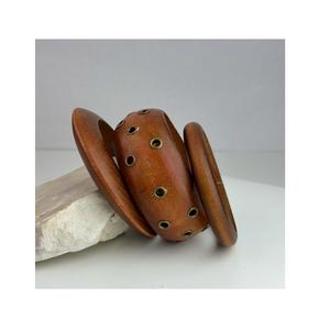 Colección de Joyería de Brazaletes de Madera Hechos a Mano, Impermeables, Estándar de Exportación, Accesorios de Moda Tradicionales para Mujer, Personalizables - Product Image 3