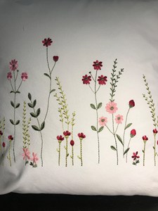 Hand Embroidery Cushion Case <b>Cover</b> Cushion <b>Cover</b> 100% Cotton for Home Decorative OEM Made in Vietnam - Product Image 4