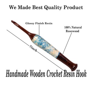 High Quality Handcrafted Wooden Resin Knitting Needle <b>Crochet</b> <b>Hooks</b> <b>Set</b> Sewing Accessory Latest Design Directly Priced - Product Image 4