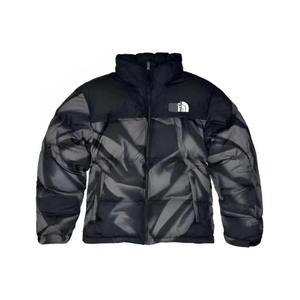 Veste d'hiver matelassée unisexe 100% coton épaisse, col montant, style vintage décontracté, dégradé, imperméable, respirante, vêtements d'extérieur - Product Image 5