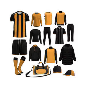 Uniforme de Fútbol Personalizado, Conjunto de Camiseta y Pantalones Cortos de Entrenamiento, Uniforme de Equipo Unisex, Sublimación, Tela Inteligente, Colores y Logotipo Personalizables - Product Image 3