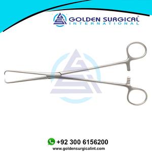 Luer-schroeder-Pinzas uterinas, 1:1 dientes, 250mm, sujeción de tejido ginecológico, Pinza de agarre, venta al por mayor - Product Image 2