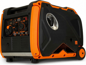Generador Inverter Portátil 56455i Súper Silencioso de 4500 Vatios, Apto para Autocaravanas, con Apagado Automático de Combustible y Arranque Eléctrico, Color Negro - Product Image 1