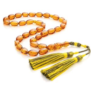 MEILLEUR RÉSINE TASBIH EID CADEAUX OUTIL DE PRIÈRE LUKS Perle de prière Ambre Misbah33 Perles Homme musulman Chapelet Mât Khan Islamique Eid Tesbih - Product Image 6