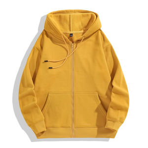 Sweat à capuche avec fermeture éclair complète hommes sweat à capuche surdimensionné hiver unisexe personnalisé blanc sweat à capuche chaud avec fermeture éclair Polyester sweat à capuche lourd hommes - Product Image 5