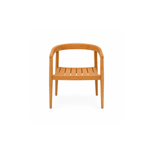 Teak <b>Wood</b> <b>Garden</b> Dining Set Round Outdoor <b>Table</b> and Armchairs Weather Resistant Patio Furniture for Villa Courtyard Resort - Product Image 5