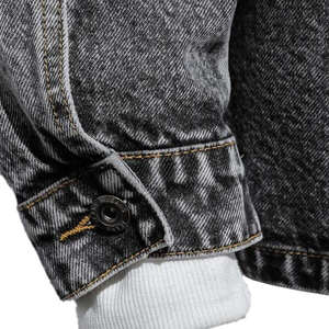 Vestes en jean vintage 100 % coton OEM pour hommes avec personnalisation complète pour les vêtements d'extérieur, veste pour hommes, manteaux en jean 2026 - Product Image 4