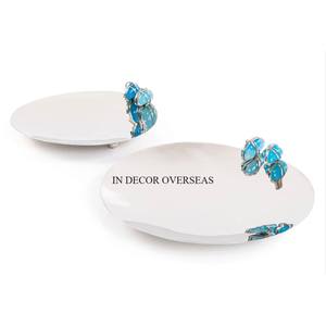 Most Demanding White Color Powder Premium Quality Metal Made Hotel And Restaurant <b>Food</b> Serving <b>Tray</b> In Competitive Price - Product Image 4