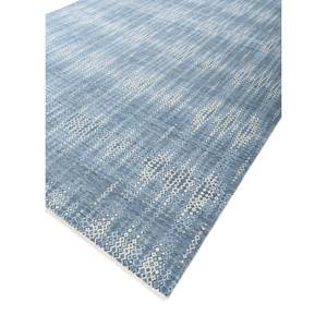 Alfombra de Lana Azul Kairos Anudada a Mano con Diseño Geométrico y Abstracto Boho para Sala de Estar, Pasillo o Uso Doméstico - Modelo SKWL-512 - Product Image 2