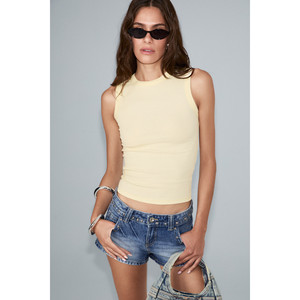 ETHIQUET PETALY เสื้อกล้ามคอกลมผ้าฝ้ายออร์แกนิกเนื้อนุ่มและยืดหยุ่นสำหรับผู้หญิง - Product Image 3