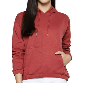 Sudaderas de Alta Calidad para Mujer, Lisas, Teñidas, de Color Sólido, Casuales, de Invierno, con Capucha, Logotipo Frontal, Transpirables, Ecológicas, Nuevas - Product Image 1