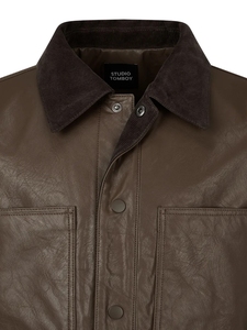 Chaqueta de Cuero para Hombre de Diseño Moderno, Chaqueta de Cuero Sintético de Marca, Estilo Clásico, Alta Calidad, Diseño Personalizado, Chaqueta Elegante - Product Image 2