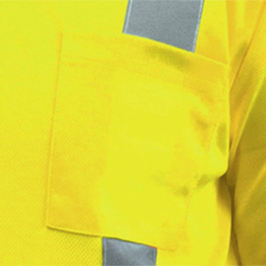 Rayures réfléchissantes Hi Vis Workwear Construction Hi Vis Safety Work T Shirt Demi-manche T-shirt réfléchissant haute visibilité - Product Image 3