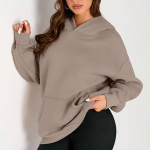 430G nueva sudadera suelta moda Streetwear Vintage letra impresa manga larga Casual estilo deportivo sudaderas con capucha de punto para mujer - Product Image 3