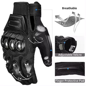 Guantes de moto de materiales personalizados para hombre y mujer con tu propio logotipo/diseño Guante de moto de carreras con rango bajo - Product Image 5