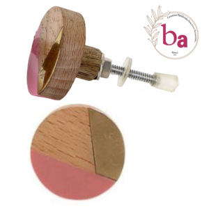 ประตูลิ้นชักทองเหลืองทำจากไม้เรซิ่นสีชมพูพร้อมลูกบิดและที่จับดึงสำหรับห้องครัวห้องนอนกลางแจ้งโรงแรมห้องนั่งเล่นโรงเรียนและคลังสินค้า - Product Image 1