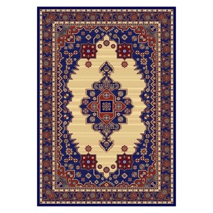 Tapis de salon en chenille antidérapant RUGS DEPOT LXDP-0296, imprimé numériquement, style moderne vintage, couleur terre cuite dorée, lavable en machine, vente en gros - Product Image 1