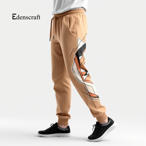 Mi-taille léger écologique à séchage rapide hommes survêtement pantalons de survêtement doux imprimé décontracté Gym Streetwear confortable tenue quotidienne - Product Image 1