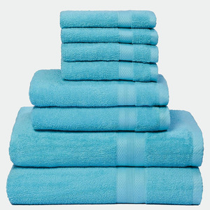 Logo personnalisé imprimé promotionnel microfibre serviette de bain et salon de coiffure blanc 100% coton durable hôtel ensembles de serviettes de bain - Product Image 1