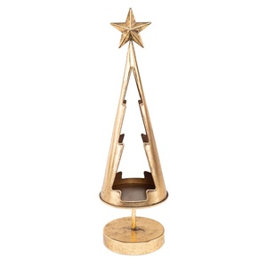 Handmade Christmas Tree Metal Best Quality <b>Tea</b> <b>Light</b> Holder For Table Home Christmas Decor in Bulk Rate - Product Image 4