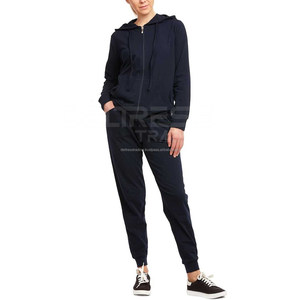 2 Pc Winter Sets Solid Casual Women's Cotton Fleece Co-ords Heavyweight Tracksuit - Product Image 5