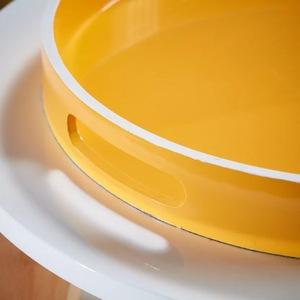 ถาดเสิร์ฟไม้เคลือบเงาทันสมัยของตกแต่งถาดไม้แฮนด์เมดจากเวียดนาม - Product Image 2