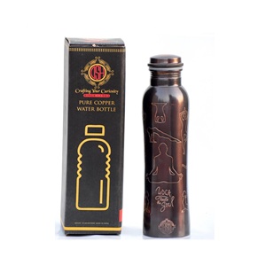 Antique <b>Copper</b> Handmade Water <b>Bottle</b> with Customized Design for Hotel Home Kitchen Tabletop <b>Copper</b> <b>bottles</b> - Product Image 4