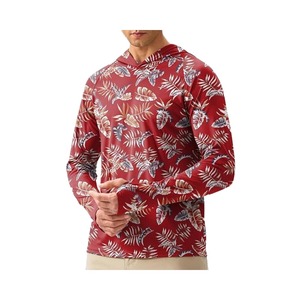 Personalizado bajo MOQ sublimación Impresión de secado rápido poliéster rendimiento pesca Sudadera con capucha UPF 50 camisa de pesca con capucha - Product Image 1